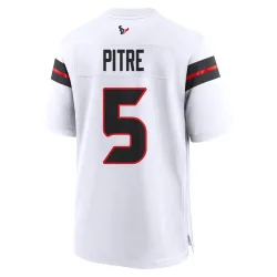 Houston Texans Men's Game White Jersey (5 Jalen Pitre)