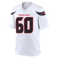 Houston Texans Men's Game White Jersey (60 Jake Andrews)