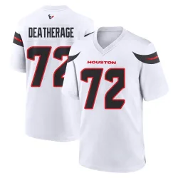 Houston Texans Men's Game White Jersey (72 Dylan Deatherage)