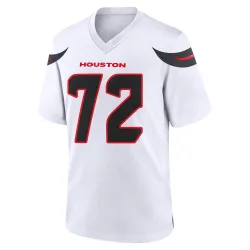 Houston Texans Men's Game White Jersey (72 Dylan Deatherage)