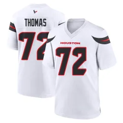 Houston Texans Men's Game White Jersey (72 Jaylon Thomas)