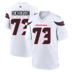 Houston Texans Men's Game White Jersey (73 LaDarius Henderson)