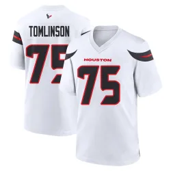 Houston Texans Men's Game White Jersey (75 Laken Tomlinson)