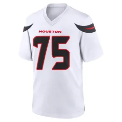 Houston Texans Men's Game White Jersey (75 Vince Wilfork)