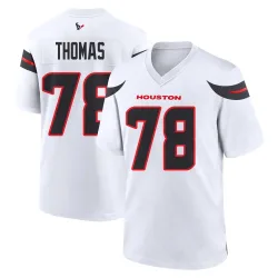 Houston Texans Men's Game White Jersey (78 Zach Thomas)