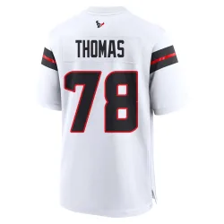 Houston Texans Men's Game White Jersey (78 Zach Thomas)