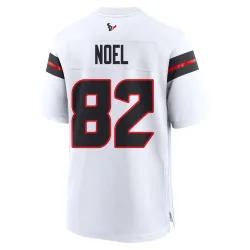 Houston Texans Men's Game White Jersey (82 Jaylin Noel)
