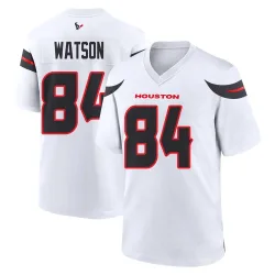 Houston Texans Men's Game White Jersey (84 Justin Watson)
