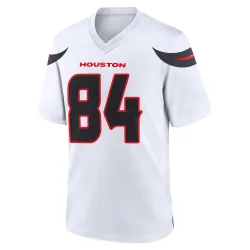 Houston Texans Men's Game White Jersey (84 Justin Watson)