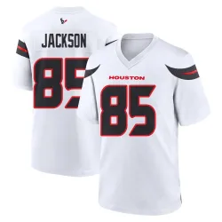 Houston Texans Men's Game White Jersey (85 Daniel Jackson)