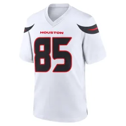 Houston Texans Men's Game White Jersey (85 Daniel Jackson)