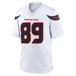 Houston Texans Men's Game White Jersey (89 Xavier Johnson)