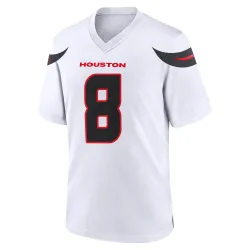 Houston Texans Men's Game White Jersey (8 John Metchie III)