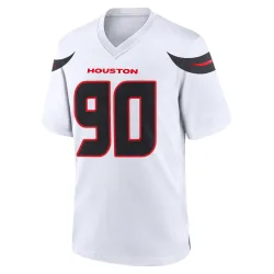 Houston Texans Men's Game White Jersey (90 Sheldon Rankins)