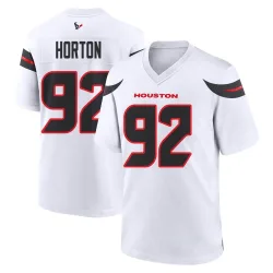 Houston Texans Men's Game White Jersey (92 Dylan Horton)