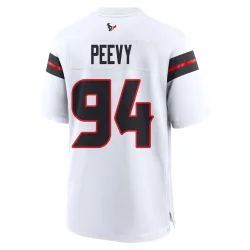 Houston Texans Men's Game White Jersey (94 Jayden Peevy)