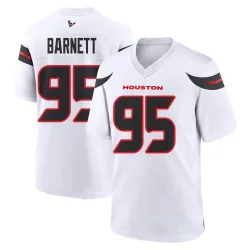 Houston Texans Men's Game White Jersey (95 Derek Barnett)