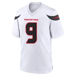 Houston Texans Men's Game White Jersey (9 Brevin Jordan)