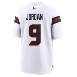 Houston Texans Men's Game White Jersey (9 Brevin Jordan)