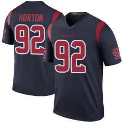 Houston Texans Men's Legend Navy Color Rush Jersey (92 Dylan Horton)