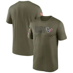 Houston Texans Men's Legend Olive 2022 Salute to Service Team T-Shirt