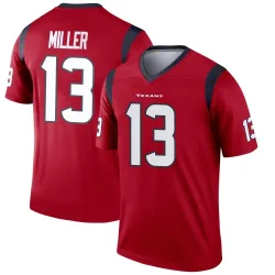 Houston Texans Men's Legend Red Jersey (13 Braxton Miller)