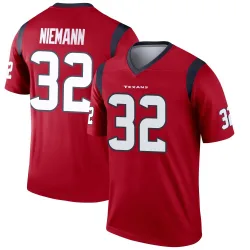Houston Texans Men's Legend Red Jersey (32 Nick Niemann)