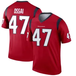 Houston Texans Men's Legend Red Jersey (47 K.C. Ossai)