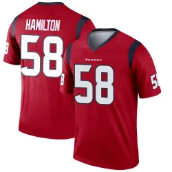 Houston Texans Men's Legend Red Jersey (58 Kyonte Hamilton)