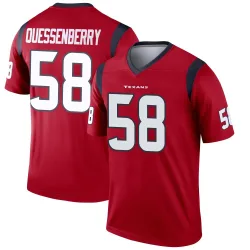 Houston Texans Men's Legend Red Jersey (58 Scott Quessenberry)