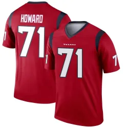 Houston Texans Men's Legend Red Jersey (71 Tytus Howard)
