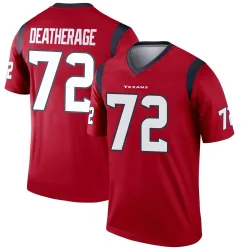 Houston Texans Men's Legend Red Jersey (72 Dylan Deatherage)