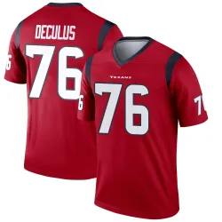 Houston Texans Men's Legend Red Jersey (76 Austin Deculus)