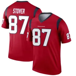 Houston Texans Men's Legend Red Jersey (87 Cade Stover)
