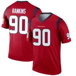 Houston Texans Men's Legend Red Jersey (90 Sheldon Rankins)