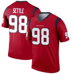 Houston Texans Men's Legend Red Jersey (98 Tim Settle Jr.)