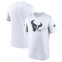 Houston Texans Men's Legend White 2024 Salute To Service Performance T-Shirt