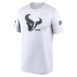 Houston Texans Men's Legend White 2024 Salute To Service Performance T-Shirt