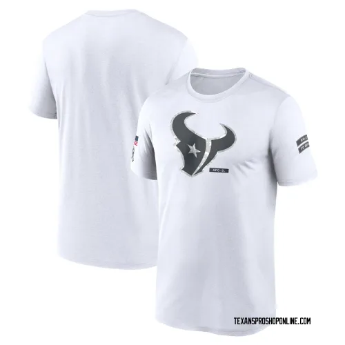 Houston Texans Men's Legend White 2024 Salute To Service Performance T-Shirt