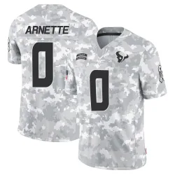 Houston Texans Men's Limited Arctic Camo 2024 Salute to Service Jersey (0 Damon Arnette)