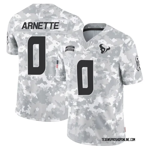 Houston Texans Men's Limited Arctic Camo 2024 Salute to Service Jersey (0 Damon Arnette)