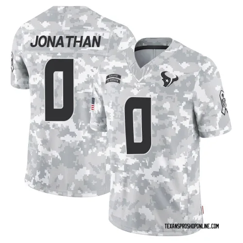 Houston Texans Men's Limited Arctic Camo 2024 Salute to Service Jersey (0 Kingsley Jonathan)