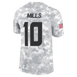 Houston Texans Men's Limited Arctic Camo 2024 Salute to Service Jersey (10 Davis Mills)