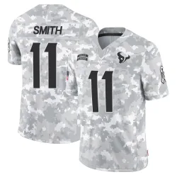 Houston Texans Men's Limited Arctic Camo 2024 Salute to Service Jersey (11 Tremon Smith)