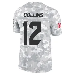Houston Texans Men's Limited Arctic Camo 2024 Salute to Service Jersey (12 Nico Collins)