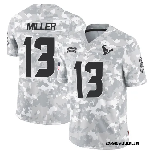 Houston Texans Men's Limited Arctic Camo 2024 Salute to Service Jersey (13 Braxton Miller)