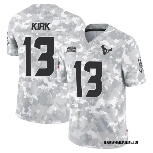 Houston Texans Men's Limited Arctic Camo 2024 Salute to Service Jersey (13 Christian Kirk)