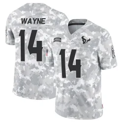 Houston Texans Men's Limited Arctic Camo 2024 Salute to Service Jersey (14 Jared Wayne)