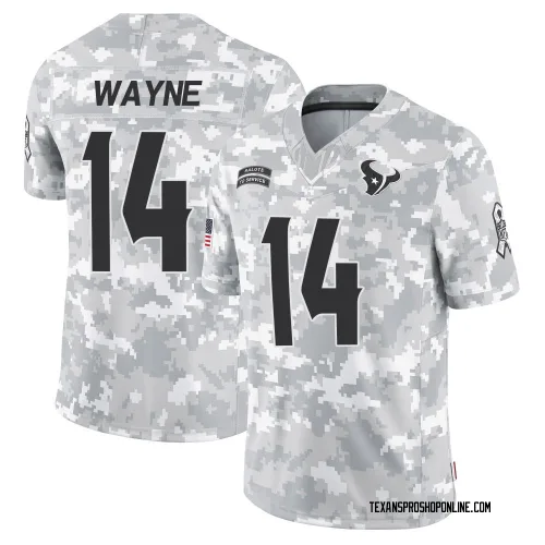 Houston Texans Men's Limited Arctic Camo 2024 Salute to Service Jersey (14 Jared Wayne)
