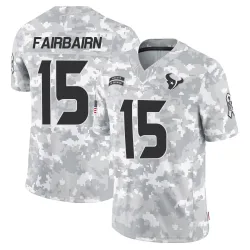 Houston Texans Men's Limited Arctic Camo 2024 Salute to Service Jersey (15 Ka'imi Fairbairn)
